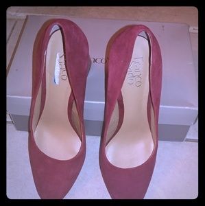 Franco Sarto Wine Red Pumps